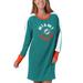 Women's G-III 4Her by Carl Banks Aqua Miami Dolphins Hurry Up Offense T-Shirt Dress