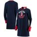 Women's G-III 4Her by Carl Banks Navy Boston Red Sox Hurry Up Offense Long Sleeve Dress
