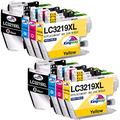 KINGWAY LC3219XL Ink Cartridges for Brother LC3219 XL LC3217 Ink for Work on Brother MFC-J5330DW MFC-J5730DW MFC-J5930DW MFC-J6530DW MFC-J6930DW MFC-J6935DW MFC-J5335DW Printer Pack of 8