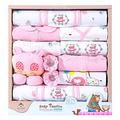 Magik 18 Pcs 0-6 Months Newborn Baby Boys Girls Outfit Layette Baby Shower Essentials Gift Set (Pink)