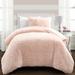 Emma Faux Fur Comforter Blush 2Pc Set Twin-XL - Lush Decor 16T008192