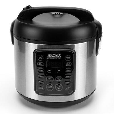 Aroma 20-Cup (Cooked)/5Qt. Cool-Touch Digital Rice & Grain Multicooker & Slow Cooker, Steam Tray Included | 11.25 H x 11 W x 11.25 D in | Wayfair