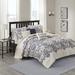 World Menagerie Sawyer Modern & Contemporary 6 Piece Quilt Set in Blue/Brown/White | King/Cal. King Coverlet + 2 King Shams + 3 Pillows | Wayfair