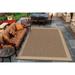 Brown 63 x 0.03 in Area Rug - Breakwater Bay Sania Solid Cocoa Natural Flatwoven Indoor Outdoor Area Rug | 63 W x 0.03 D in | Wayfair