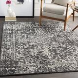 Black/Gray 94 x 0.38 in Area Rug - Langley Street® Adelia Oriental Area Rug Polypropylene | 94 W x 0.38 D in | Wayfair