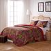 World Menagerie Gwilym Red/Green/Purple Reversible Quilt Set Cotton in Blue/Pink/Red | Twin Quilt + 1 Sham | Wayfair WRMG2702 42509491