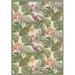 White 27 x 0.03 in Area Rug - Highland Dunes Mayshar Floral Ivory Hunter Green Indoor Outdoor Area Rug Polypropylene | 27 W x 0.03 D in | Wayfair