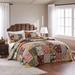 August Grove® St. John 100% Cotton Patchwork Bedspread Set Cotton in Green/Red/Yellow | King Bedspread + 2 Shams | Wayfair ATGR3243 27993249