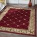 White 24 x 0.39 in Area Rug - Astoria Grand Clarence Oriental Red/Beige/Gold Area Rug, Polypropylene | 24 W x 0.39 D in | Wayfair