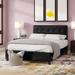 Brayden Studio® Aiydan Tufted Upholstered Low Profile Storage Platform Bed Metal in Black | 42 H x 60 W x 80 D in | Wayfair