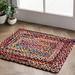 60 x 0.35 in Area Rug - Langley Street® Ornello Geometric Hand Braided Cotton Area Rug Cotton | 60 W x 0.35 D in | Wayfair