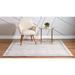 White 0.33 in Area Rug - Ophelia & Co. Gautier Oriental Ivory Area Rug Polyester/Polypropylene | 0.33 D in | Wayfair