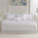 Madison Park Rosie 6 Piece Daybed Cover Set w/ Bedskirt & Throw Pillow Microfiber/Cotton in White | Wayfair MP13-5025