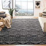 Black/White 132 x 0.39 in Indoor Area Rug - Foundry Select Cobos Geometric Black/Ivory Area Rug | 132 W x 0.39 D in | Wayfair
