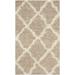 Beige/Ivory Rectangle 3' x 5' Area Rug - House of Hampton® Alonnah Geometric Ivory/Beige Area Rug 36.0 x 1.57 in white | Wayfair