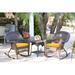 Charlton Home® Starner 3 Piece Seating Group Synthetic Wicker/All - Weather Wicker/Wicker/Rattan | Outdoor Furniture | Wayfair