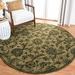 Green 72 x 0.625 in Area Rug - Charlton Home® Dunbar Floral Handmade Tufted Wool Olive/Area Rug Wool | 72 W x 0.625 D in | Wayfair