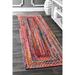 30 x 0.35 in Area Rug - Langley Street® Ornello Geometric Hand Braided Cotton Area Rug Cotton | 30 W x 0.35 D in | Wayfair