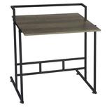 Rebrilliant Ashwood Wood Leaning/Ladder Desk Wood/Metal in Brown/Gray | 34.6 H x 33.1 W x 23.6 D in | Wayfair 8070-1