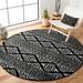 Black/White 96 x 0.39 in Indoor Area Rug - Foundry Select Cobos Geometric Black/Ivory Area Rug | 96 W x 0.39 D in | Wayfair