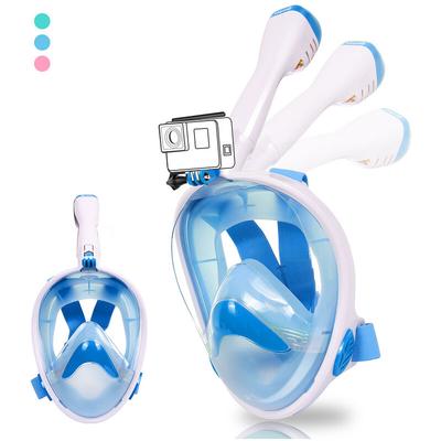 Schnorchelmaske Tauchmaske Anti Leak Anti Fog Seaview Tauchermaske Maske L/XL Blau
