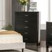 Kema Contemporary Brown Cherry 5-Drawer Chest by Furniture of America