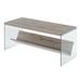 Convenience Concepts SoHo Glass Coffee Table with Shelf