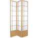 Handmade 84" Double Cross Wood and Rice Paper Shoji Screen