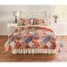 3-PC. BH Studio Printed Patchwork Quilt Set by BH Studio in Red Multi (Size FL/QUE)