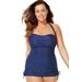 Plus Size Women's Adjustable Sheath One Piece Swimsuit by Swimsuits For All in Navy Mint (Size 8)