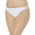 Plus Size Women's Triple String Swim Brief by Swimsuits For All in White (Size 10)