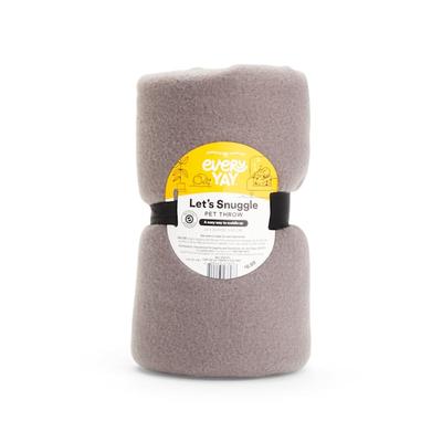 EveryYay Dark Gray Let's Snuggle Cozy Sherpa Pet Throw, 24" L X 24" W, 24 IN