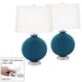 Oceanside Carrie Table Lamp Set of 2 with Dimmers