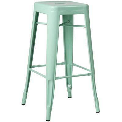Barhocker aus Stahl lix Grün Minze ↑75 cm - Sklum Image