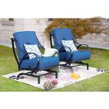 Alcott Hill® Reid Outdoor Rocking Motion Patio Chair w/ Cushions in Gray | 42.9 H x 28.1 W x 34.6 D in | Wayfair E93D3726005D4DB7B91FB22CB645EB66
