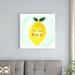 Trinx Smile Sweetie Lemon Drop - Wrapped Canvas Painting Canvas in Green/Yellow | 30 H x 30 W x 1.25 D in | Wayfair