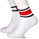 Tommy Hilfiger Unisex Kinder Flag 4 Pack Ecom Crew Sock, Weiß, 31-34