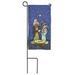 The Holiday Aisle® Chestnut 2-Sided Polyester 4 x 8.5 in. Garden Flag in Blue | 8.5 H x 4 W x 0.02 D in | Wayfair B81FE8CA6527420B89820058BB87F70C