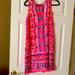 Lilly Pulitzer Dresses | Hot Pink Orange Yellow Navy | Color: Pink/Red | Size: 6