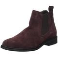 Clarks Damen Memi Top Chelsea-Stiefel, Burgund Wildleder, 41.5 EU