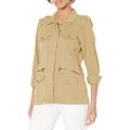 Velvet by Graham & Spencer Women's Ruby Cotton Twill Jacket, Sand, S