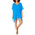 Seafolly Women's Standard Kaftan Tassel Trim Cover Up Dress, Beach Edit Cobalt, One Size