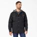 Dickies Men's Water Repellent Duck Hooded Shirt Jacket - Black Size 3Xl (TJ213)
