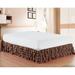 ELEGANT COMFORT Elegant 14” Bed Skirt in Brown | 14 H x 12 W x 6 D in | Wayfair WF-LS-MultiRuffled-BedSkirt K Chocolate