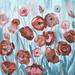 Red Barrel Studio® Red & Blue Flower Field - Print on Canvas in Blue/Red | 30 H x 30 W x 1.25 D in | Wayfair E1D1A186C10F44B6B39CD12603995323
