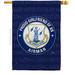 Breeze Decor Air Force Proud Girlfriend Airman Polyester 40" H X 28" W House Flag in Blue | 40 H x 28 W in | Wayfair BD-MI-H-108543-IP-BO-D-US20-BD