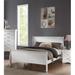 Canora Grey Lindly Sleigh Bed Wood in White | 47 H x 41 W x 85 D in | Wayfair 107850CF93F74A0989359FA1D677C5BD