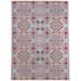 White 24 x 0.08 in Area Rug - Lark Manor™ Anastice Geometric Gray/Blue/Red Indoor/Outdoor Area Rug Polyester | 24 W x 0.08 D in | Wayfair