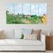 East Urban Home White House w/ Red Roof in the Countryside - 5 Piece Wrapped Canvas Painting Print Set Canvas, in Green/Red/White | 1 D in | Wayfair