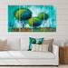 East Urban Home Colorful Trees Impressionist Landscape II - 4 Piece Wrapped Canvas Painting Print Set Canvas, in Blue/Green/Red | Wayfair